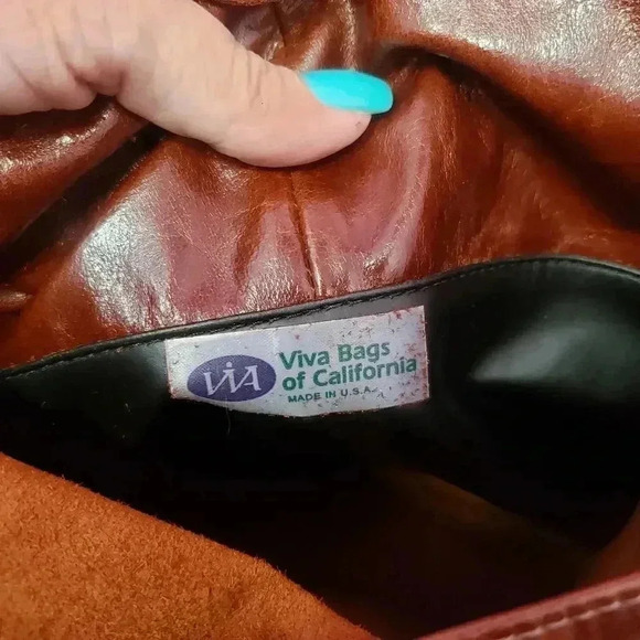 Viva Bags of California Leather Crossbody Purse - Picture 5 of 12